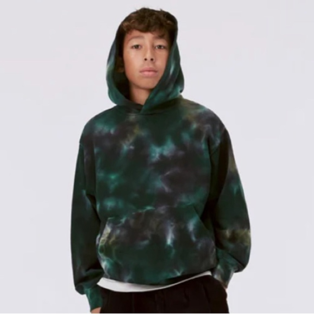Molo Green & Black Tie-Dye Hoodie